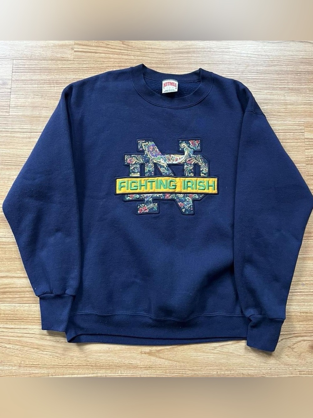 Vintage Nutmeg Notre Dame Crewneck
